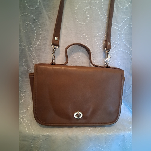 Coach Vintage Casino Handbag in British Brown Leather - Picture 2 of 8